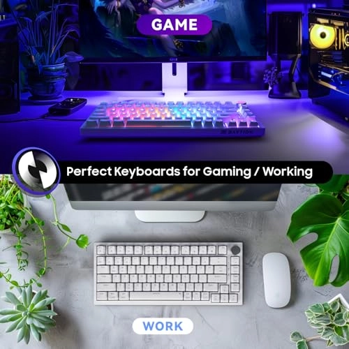 Mechanical Gaming Keyboard - 75% Compact Wired