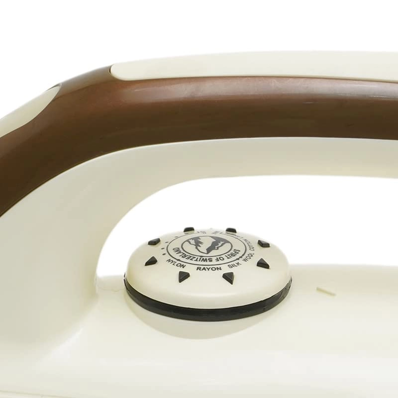 Avens Dry Iron Press - 1100W Non-Stick Cream