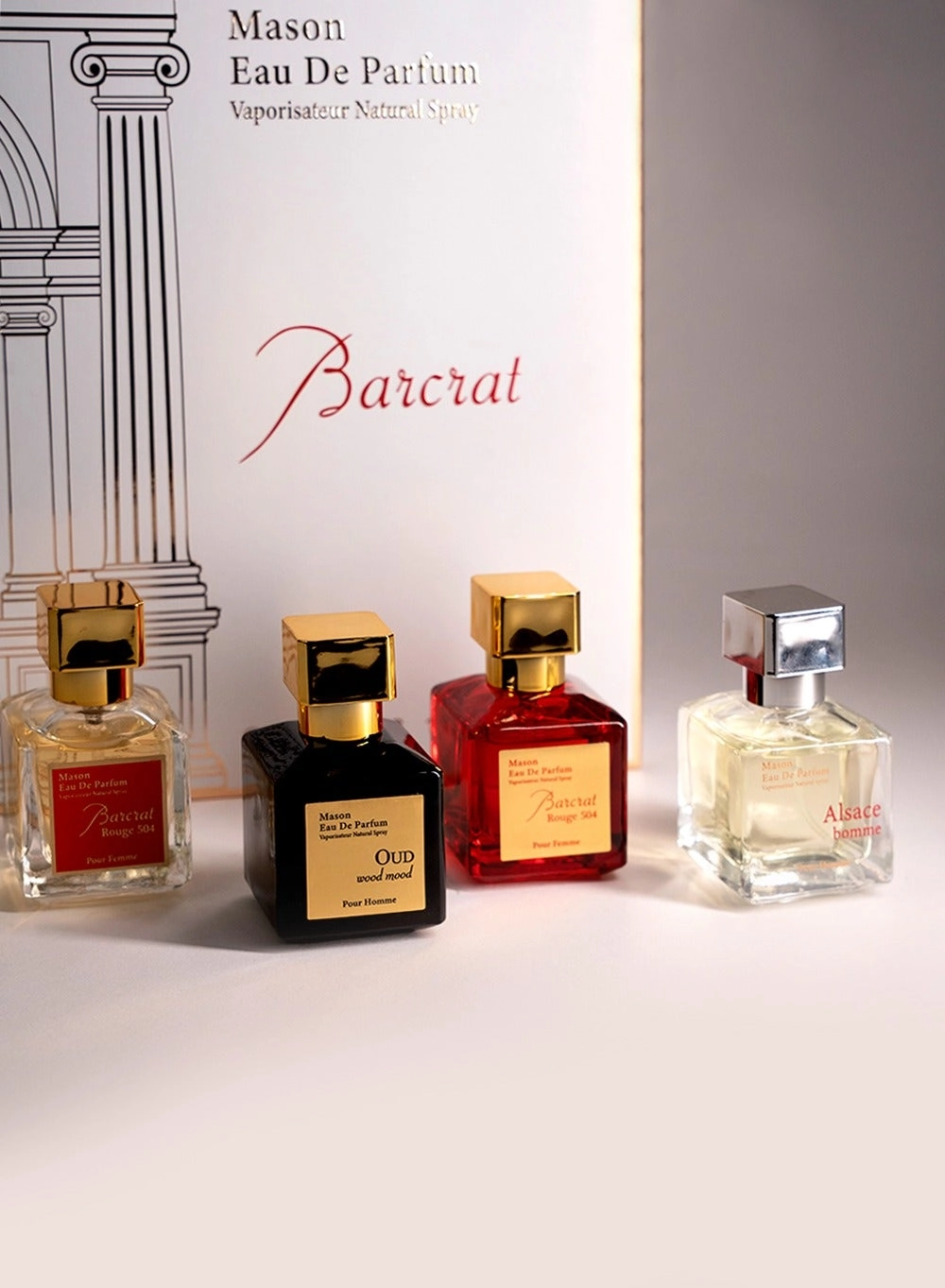 Barcrat Rough 504 + Oud Wood Mood + Alsace Bomme - Eau De Parfum 4 x 30ml