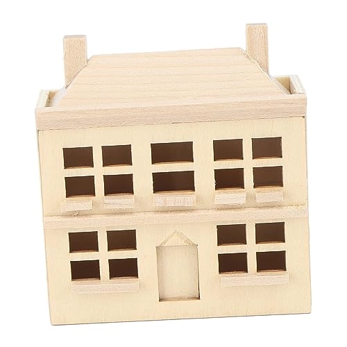 Miniature Dollhouse Villa House - 1:12 birch