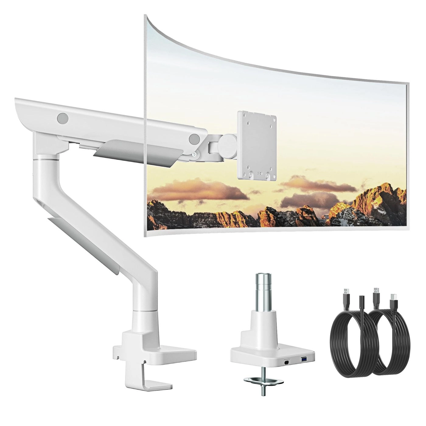 Sleek Aluminum Monitor Arm - Single 17–57” 100x100