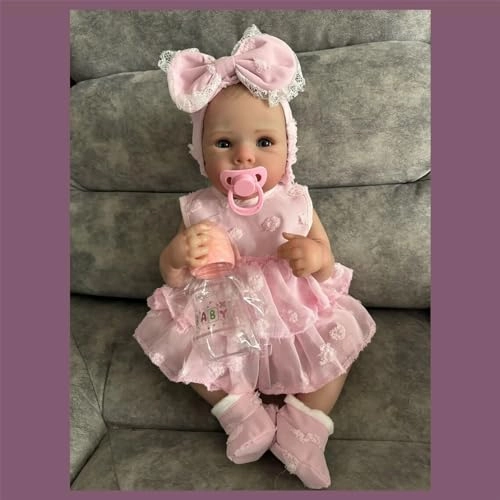 Reborn Baby Doll - 18 inch Full silicone Girl Ages 3+