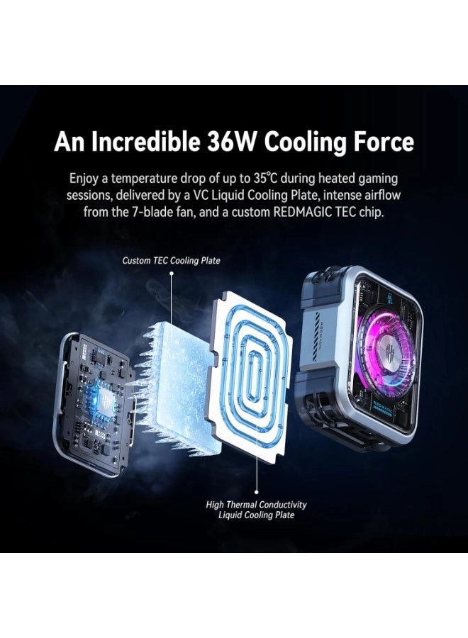 Phone Cooler 5 Pro - 36W Magnetic Suction Back Clip