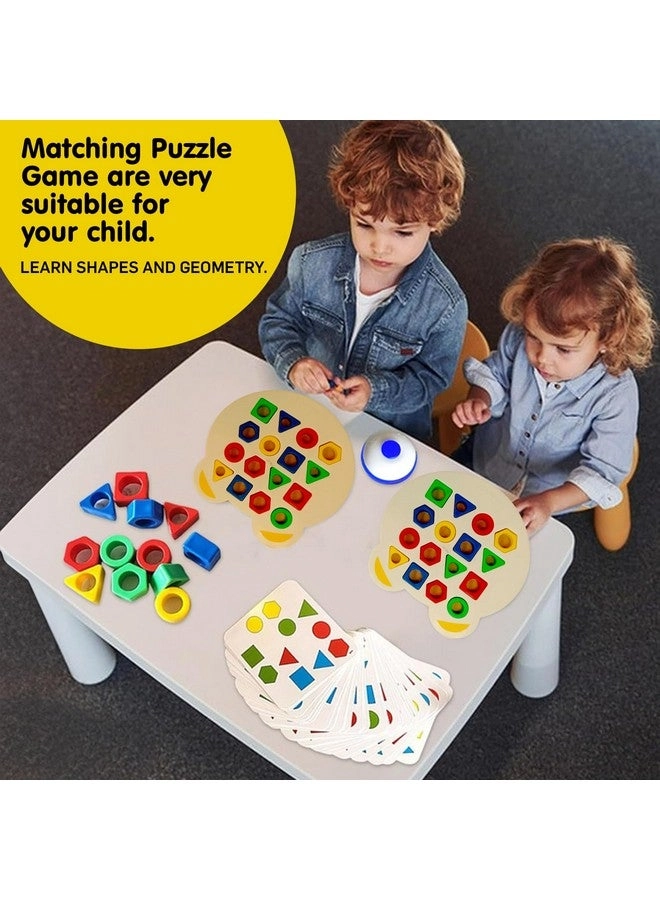 Geometric Shape and Color Matching Puzzle Board Game - 3+