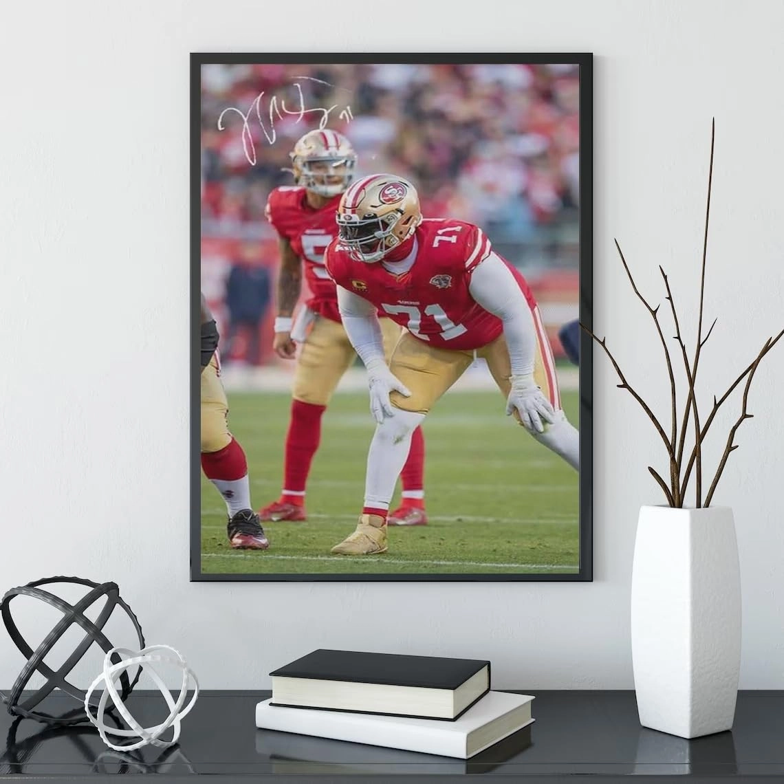 Trent Williams Poster - Canvas 11 x 14 in Framed