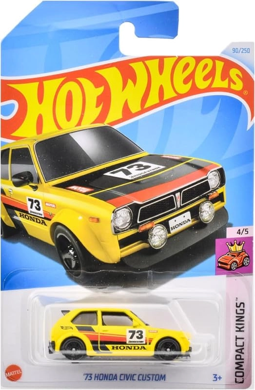 Hot Wheels '73 Honda Civic Custom - 4/5 Compact Kings Short Card