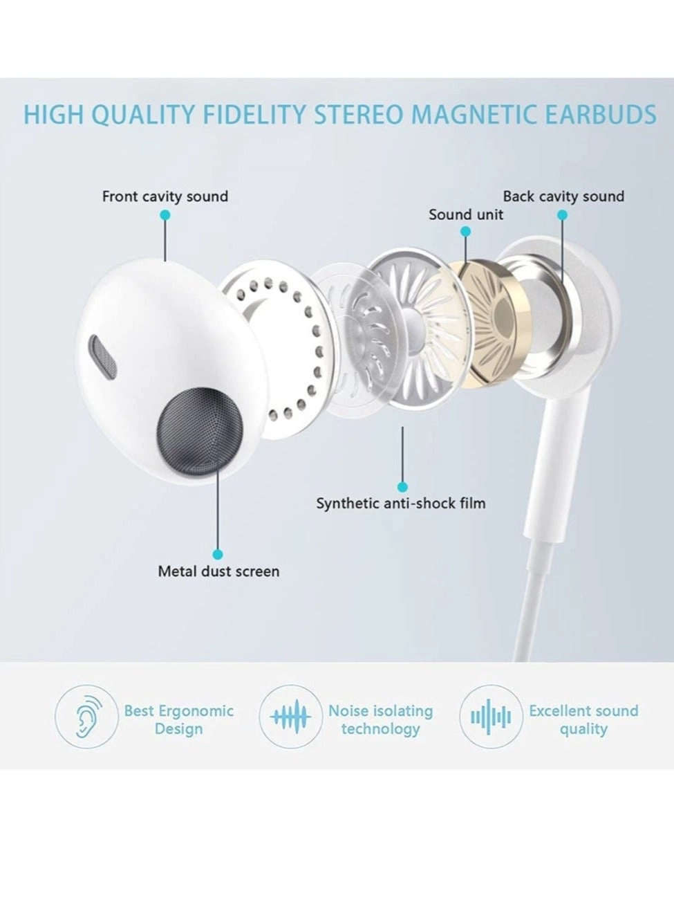 Lightning Headphone Wired Headset