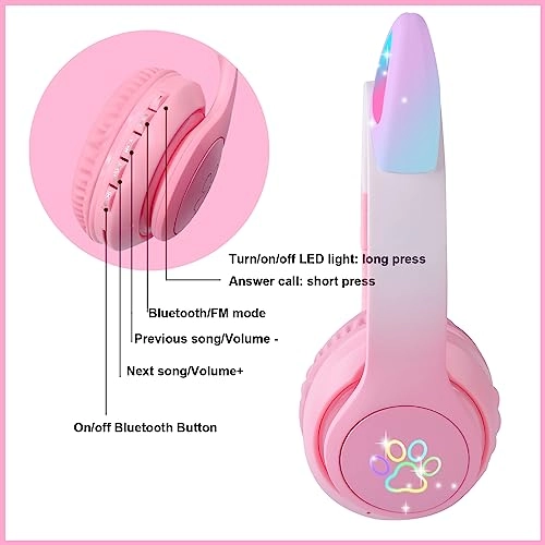 Cat Ear Headphones Wireless Headphone