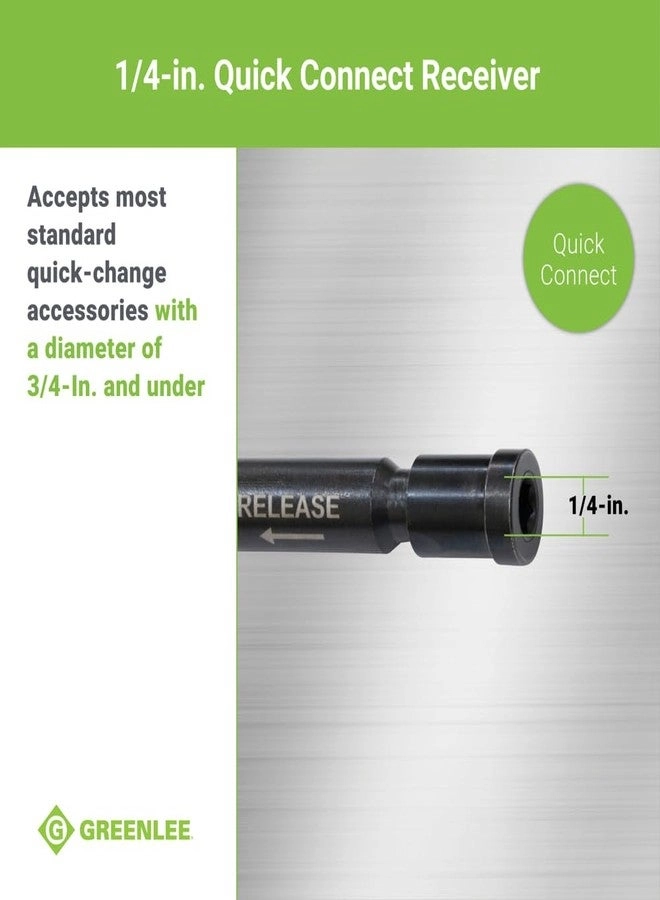 Quick Change D'VersiBIT - 4-Piece + Flexible Drill Extension + Extension Bit - 18" 36" + Stubby Auger Bit - 3/4" + Pulling Grip