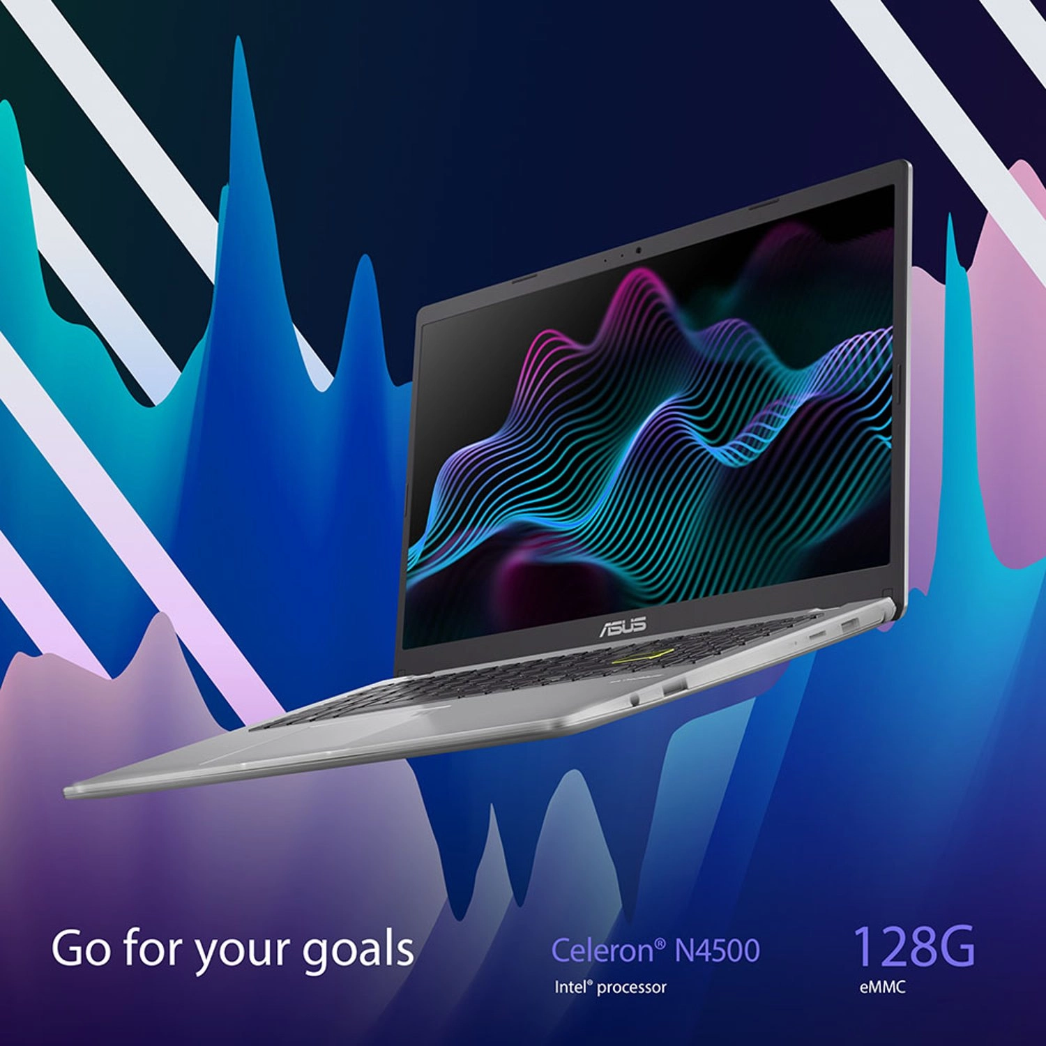 Vivobook GO 15 Slim E510KAB-BR1140WS - 15.6'' Celeron N4500 4GB DDR5 128GB eMMC