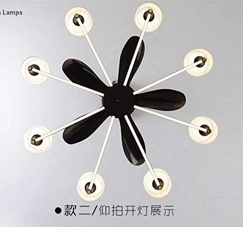 Crystal ceiling fan light - Tricolor