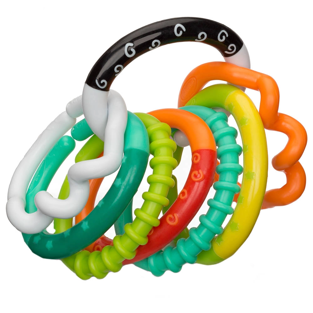 Infantino Textured Ring Links Rattle - 0 month(s) 8 piece(s)