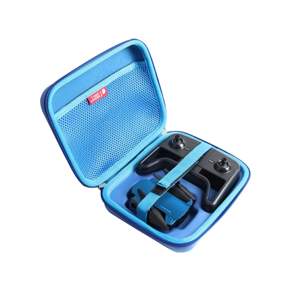 Hermitshell Travel Case for DEERC D20 Mini Drone - Blue Hard EVA