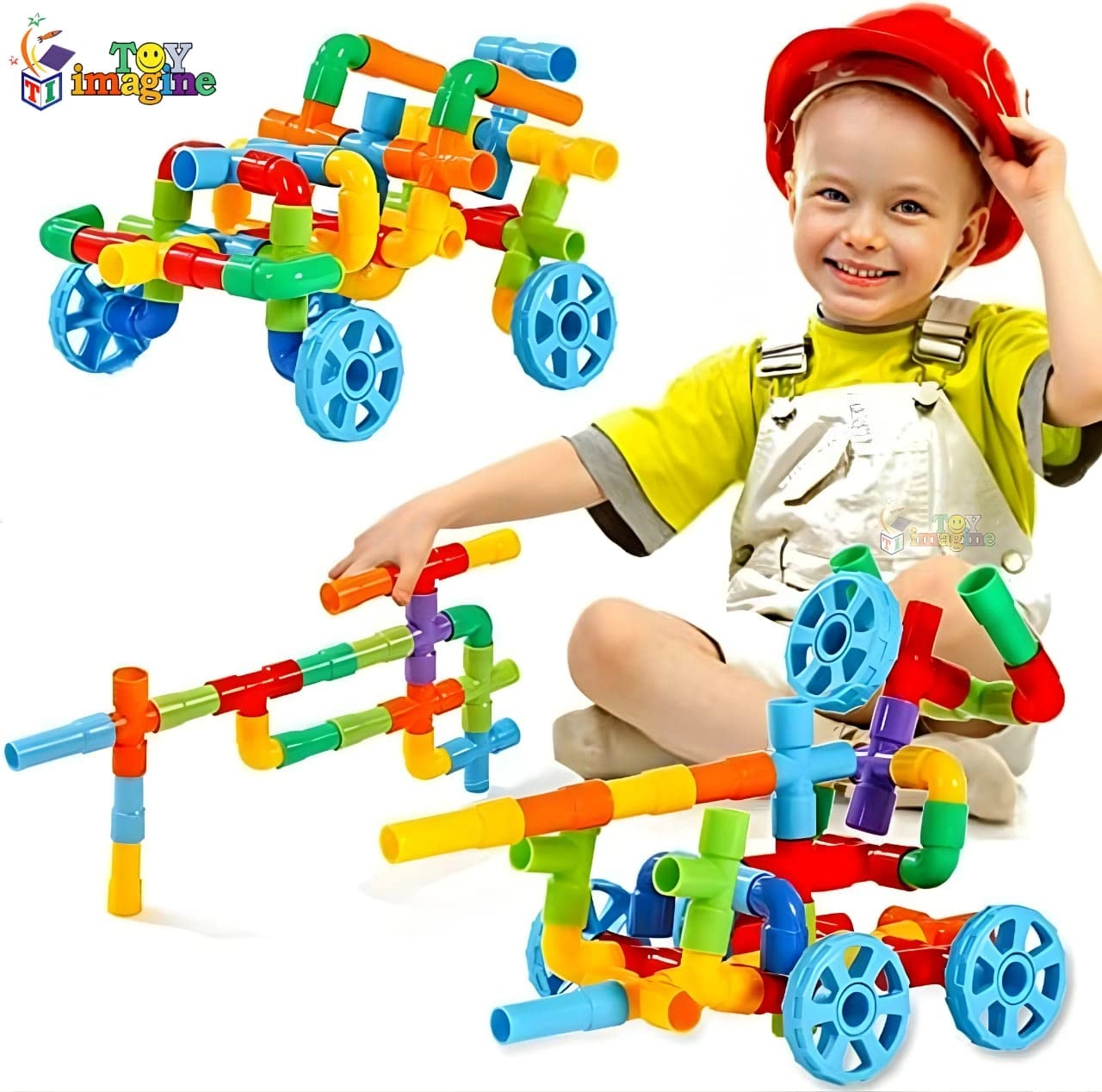 Pipe Building Blocks - 50 pcs