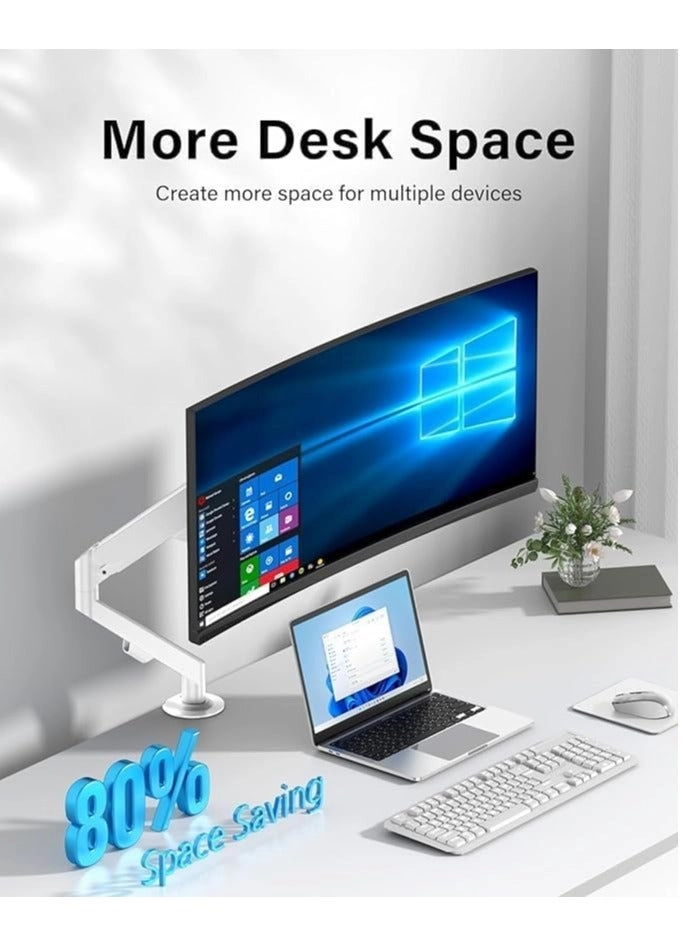 Monitor Desk Mount Single Arm Stand - 13 to 32 Inch 75x75mm or 100x100mm