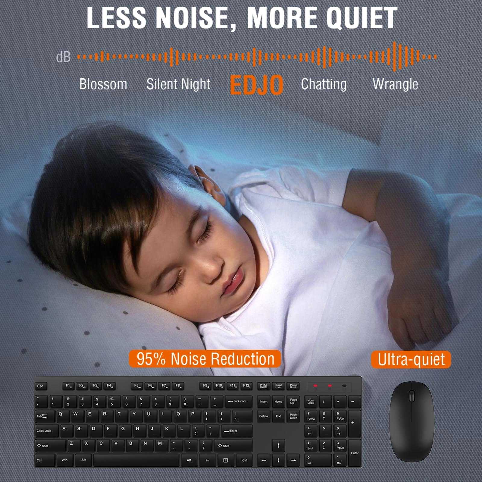 Keyboard and Mouse Combo - QWERTY Wireless
