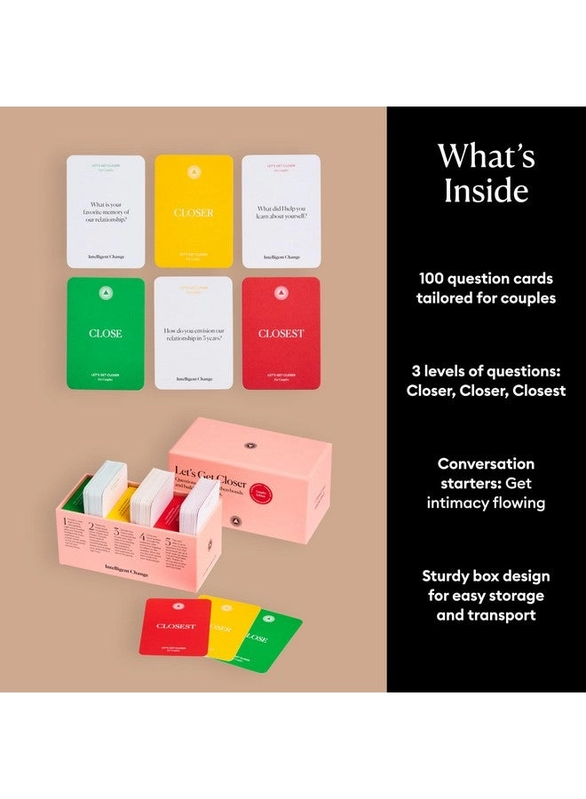Let's Get Closer: Couple's Edition - Conversation Cards 100 Icebreaker Cards