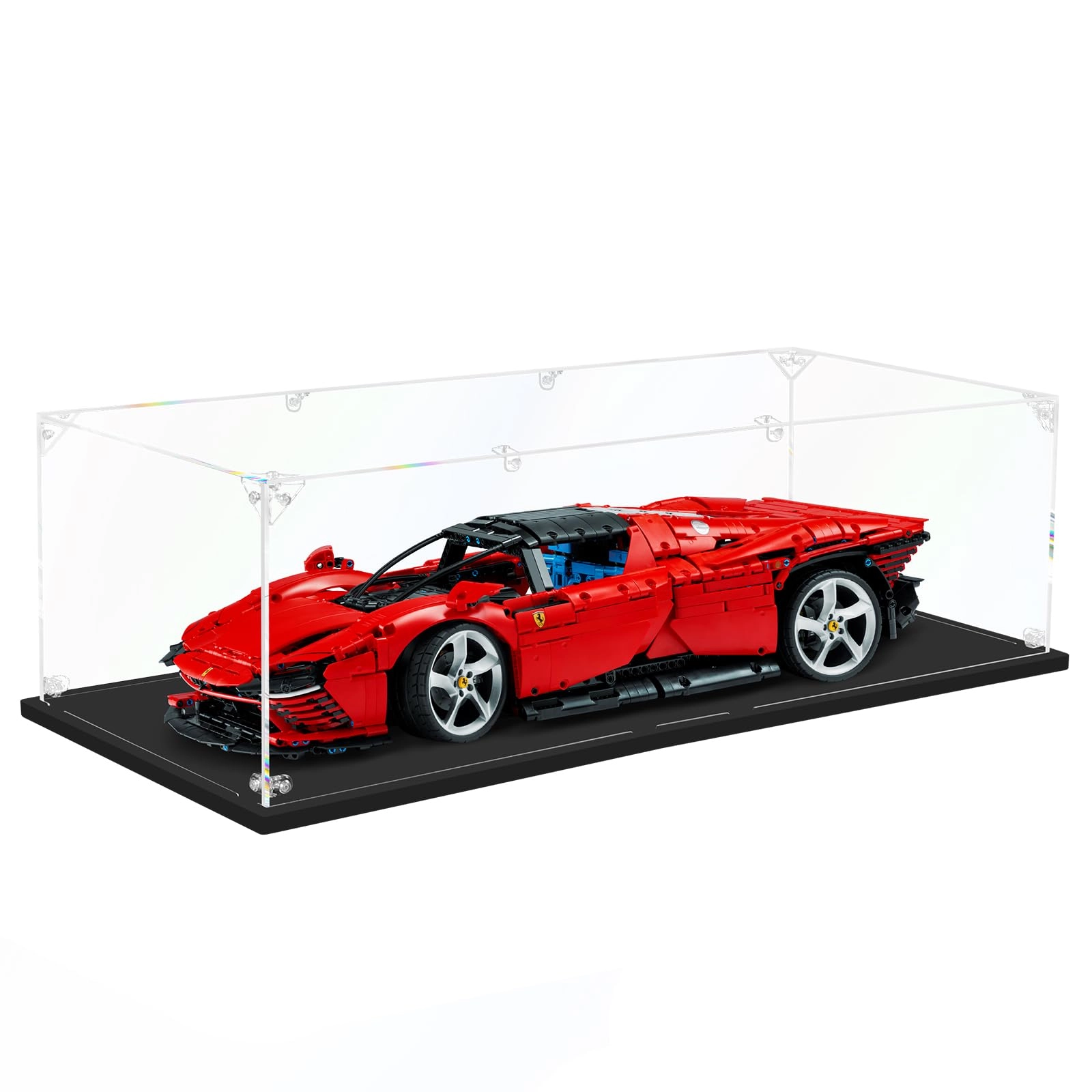 dofopo Acrylic Display Case - for Lego Model Cars 3MM Clear 1:8