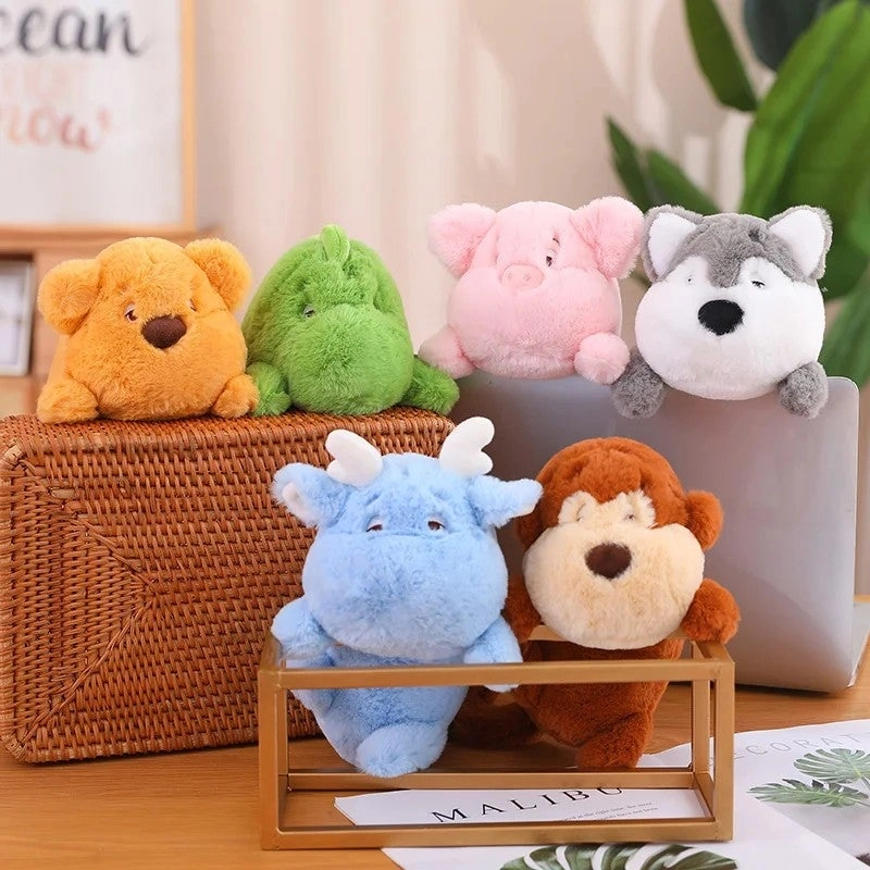 Lazy Pig, Dragon, Bear, Monkey, Rabbit, Panda, Dinosaur - 22 cm - Assorted Styles