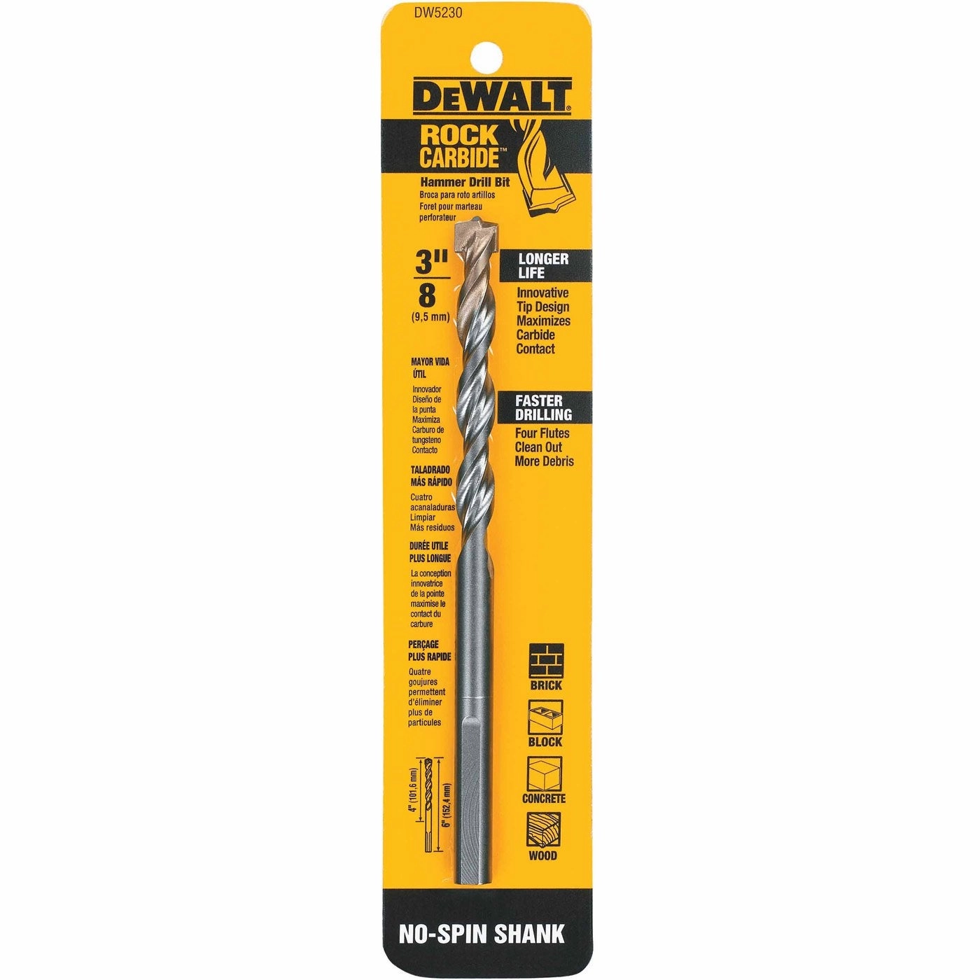 DW5230 - ROCK CARBIDE 3/8-Inch