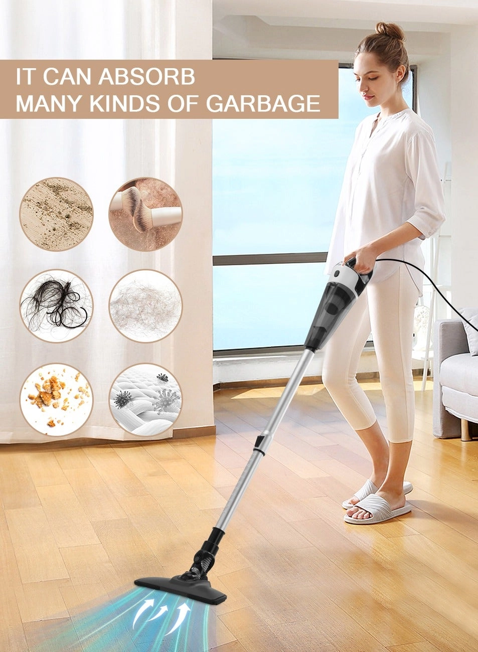 Corded Stick Vacuum Cleaner - 2-in-1 Handheld