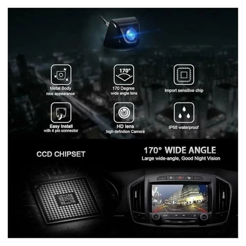 Rear View Parking Camera - Night Vision Wire