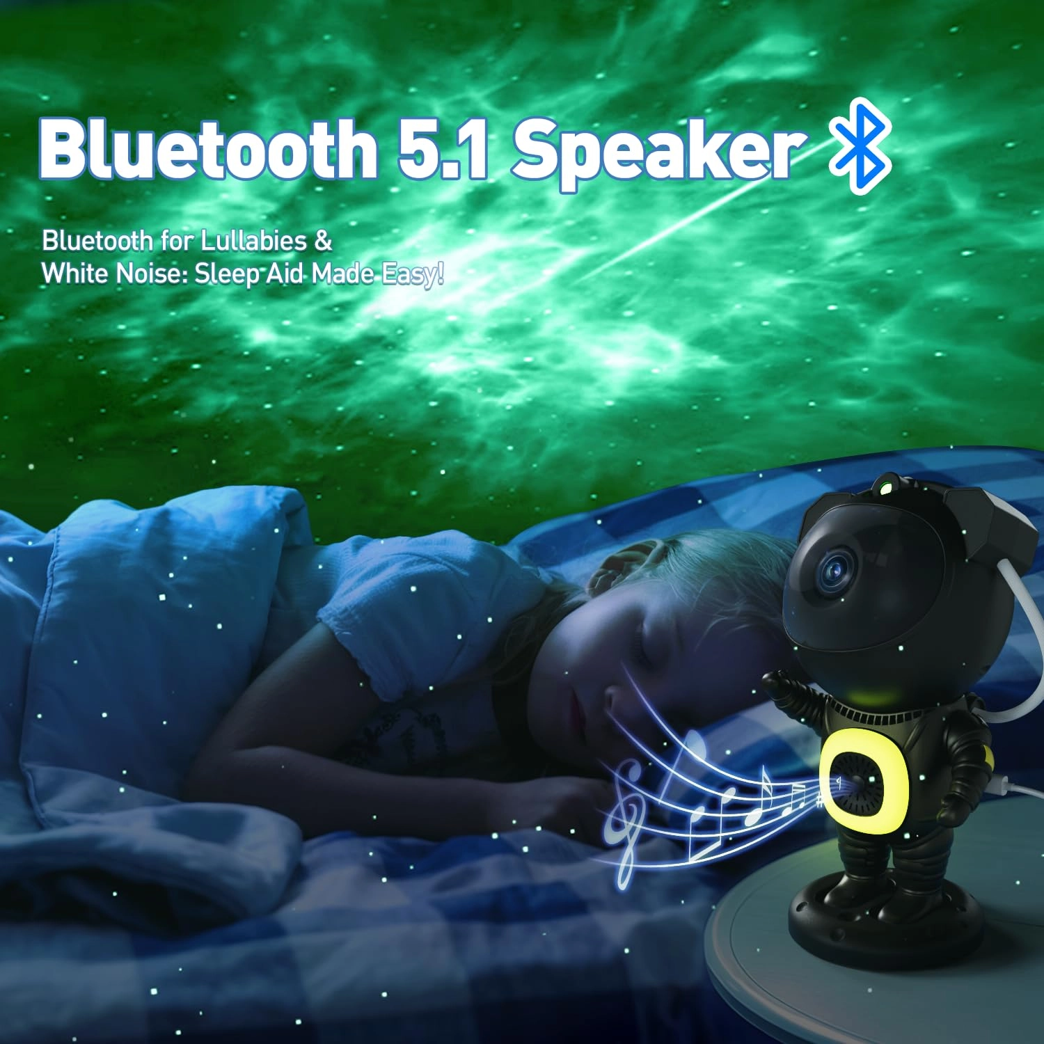 HJ-XKD08 - Astronaut 8-color Bluetooth Speaker