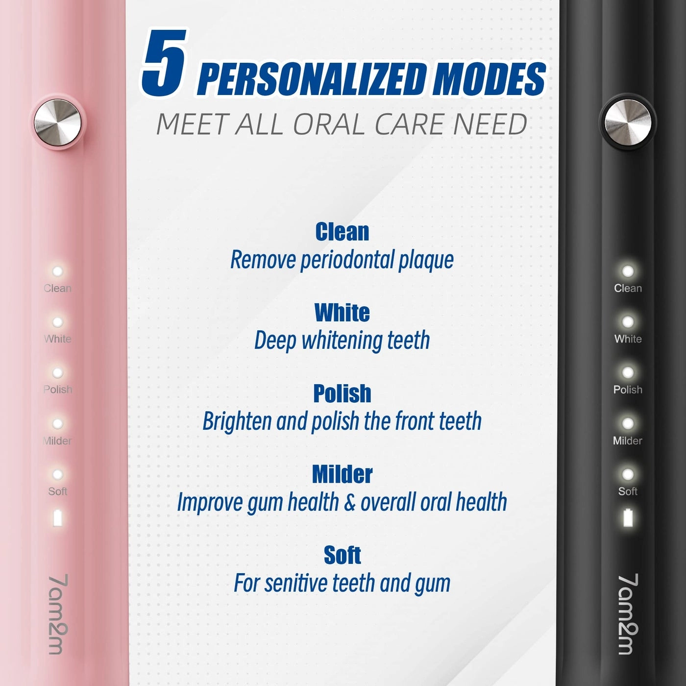 AM105D - Rechargeable Sonic 12 Brush Heads Pack