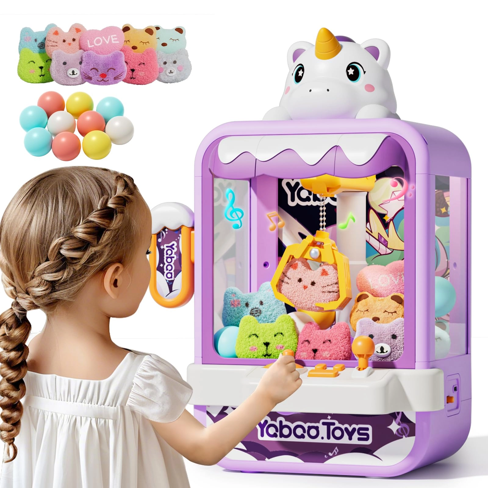 veevifun Claw Machine - Unicorn Cartoon Doll 3 to 8 years