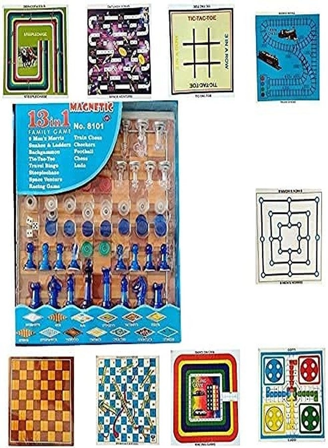 13-in-1 Magnetic Ludo - Multicolor