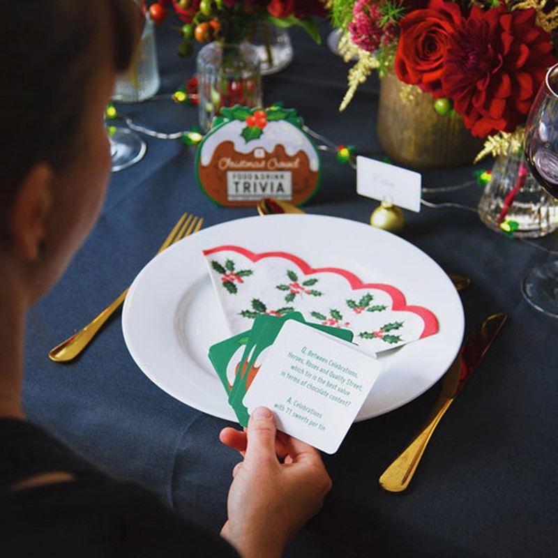 Christmas Food and Drink Trivia Quiz Game - Pack of 2