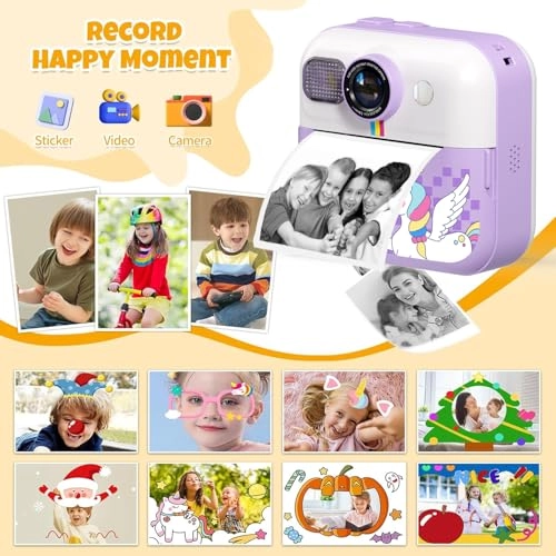 Kids Camera - Instant Print Pink