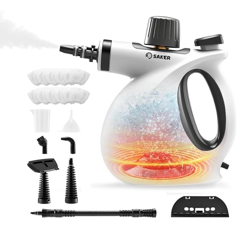 Handheld Steam Cleaner - 1050W Portable White