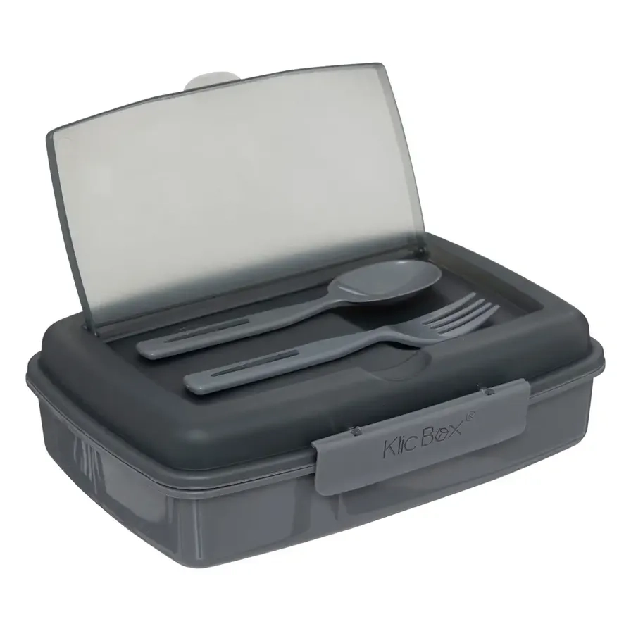 Lunch Box with Cutlery - Assorted Colors 1.2 L