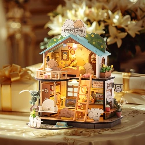 Miniature House Puppy Villa