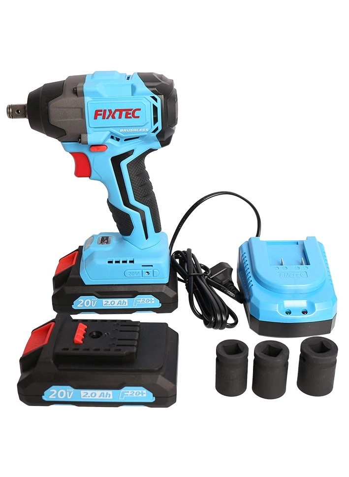 Cordless Brushless Impact Wrench - 350Nm 1/2”+1/4” Internal Hexagan