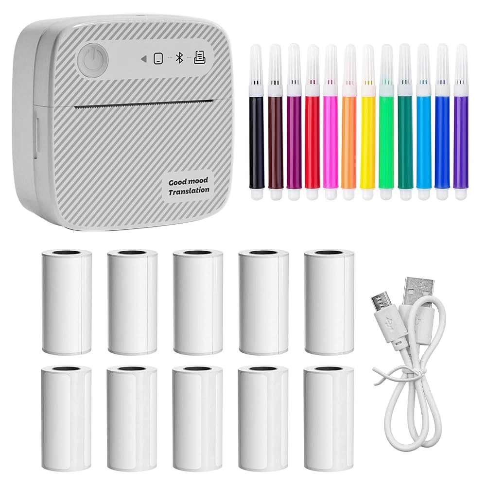 WANGCL Mini Printer - Inkless Thermal