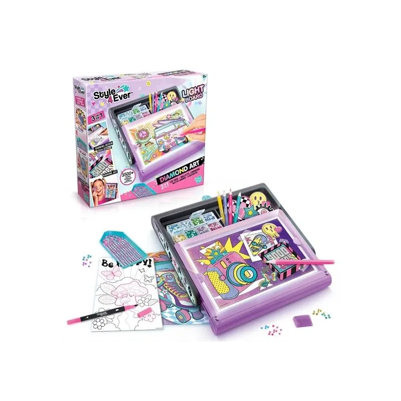 Canal Toys Diamond Art 3-In-1 Led Case - over 3500 diamonds