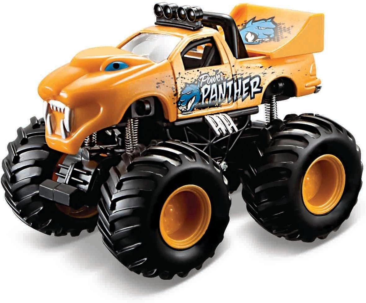 Maisto Fresh Metal Earth Shockers Power Panther - Yellow 3+