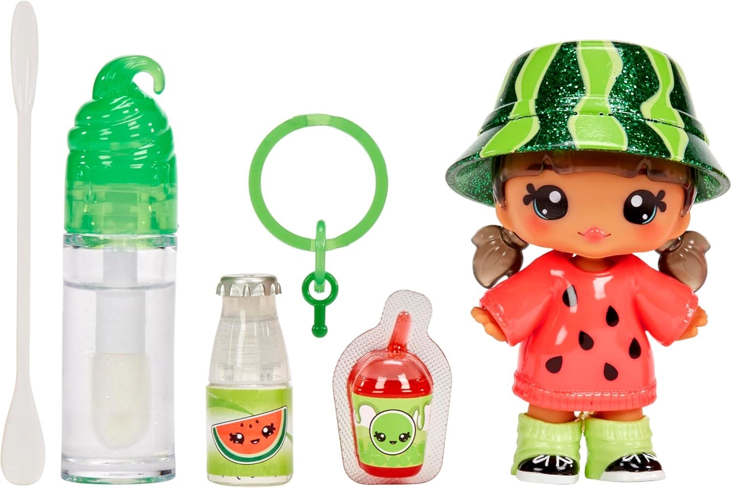 Yummiland Maya Watermelon Lipgloss Doll - DIY Lip Gloss Kit Scented Ages 4+