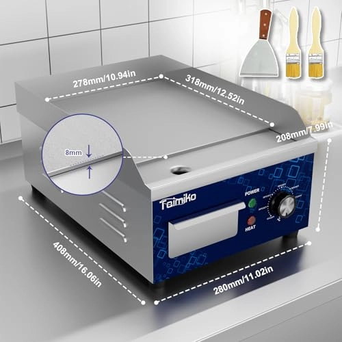Electric Griddle - Stainless Steel 1700 watts