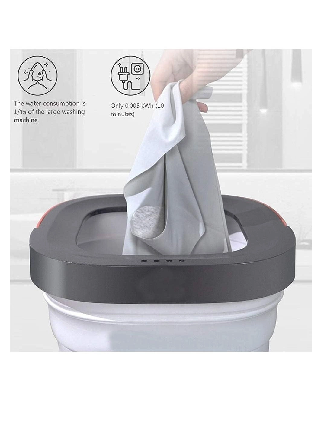 Portable Mini Folding Clothes Washing Machine 60w