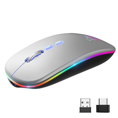 LED Slim Rechargeable Mouse - Wireless