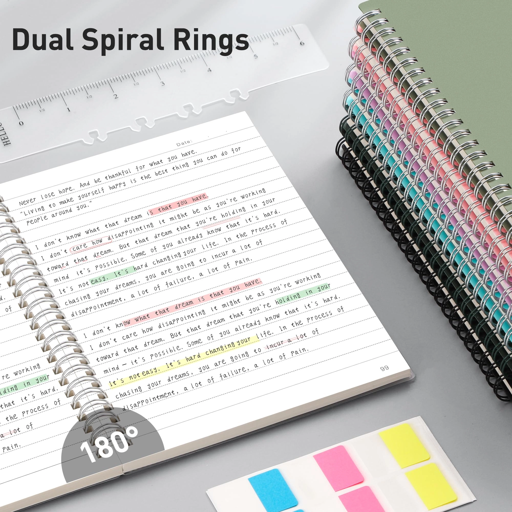 Notebook A4 Spiral - Lined 55 Sheets