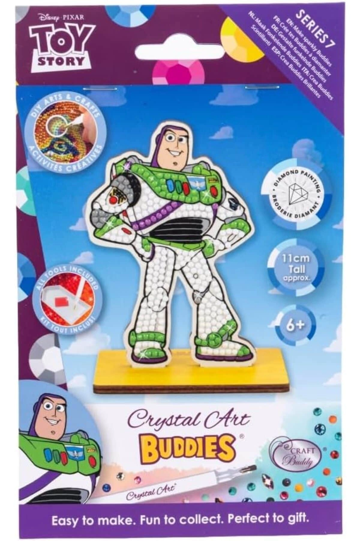 COLOR LAND CHILDRENS TOYS CENTER LLC Crystal Art Buddy Buzz Lightyear - 6+ years 1 Piece