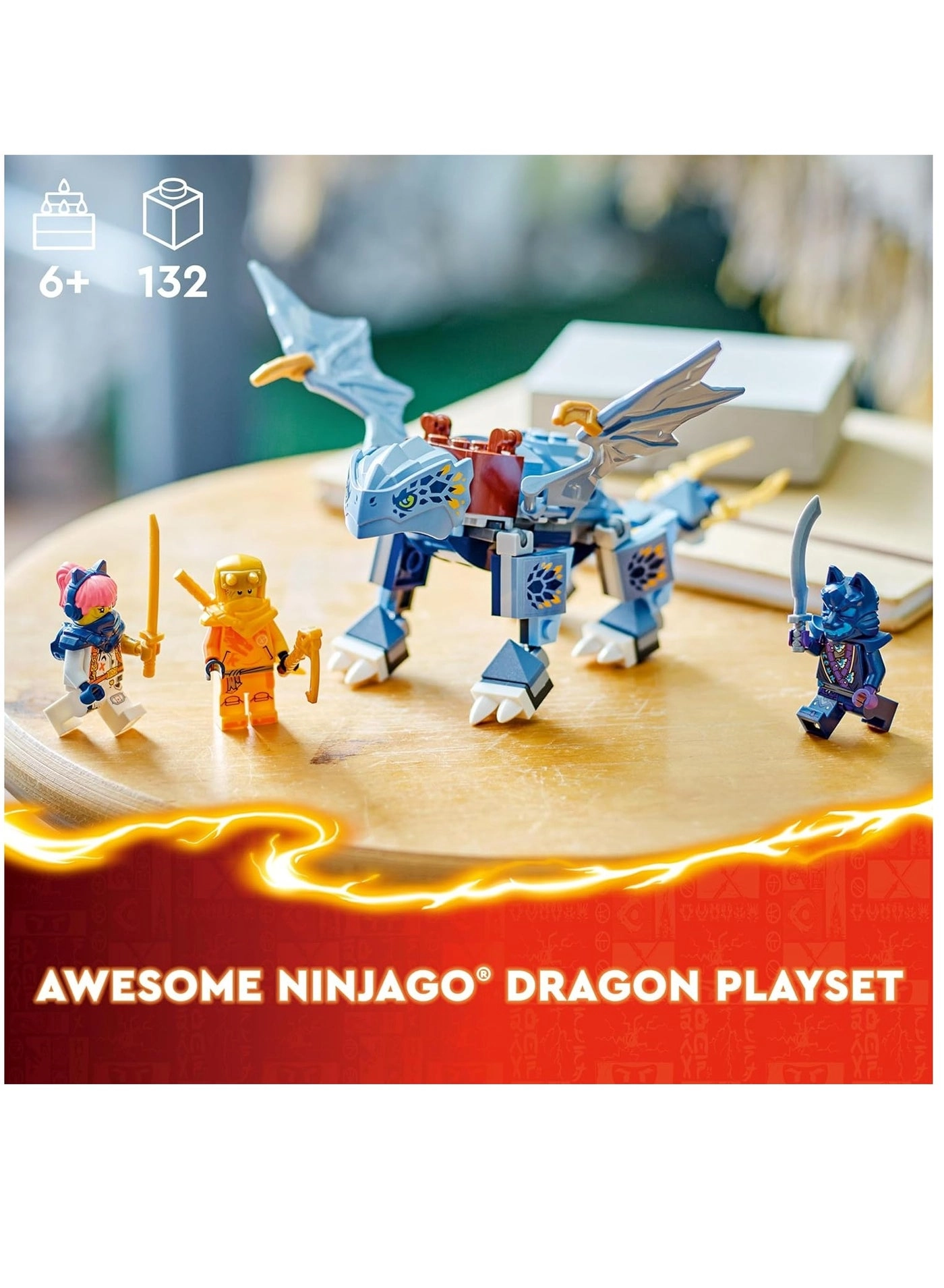 NINJAGO Young Dragon Riyu (71810) - Minifigures Book & Surprise Stickers