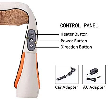 Back Neck And Shoulder Massager - Deep Tissue 3D Kneading