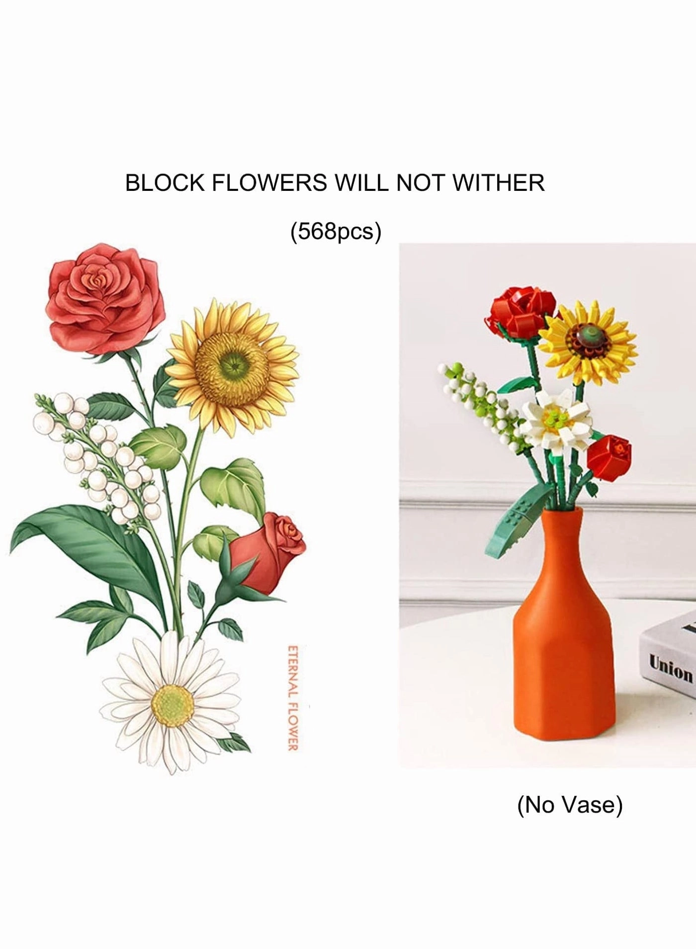 Flower Bouquet Building Blocks - ABS plastic