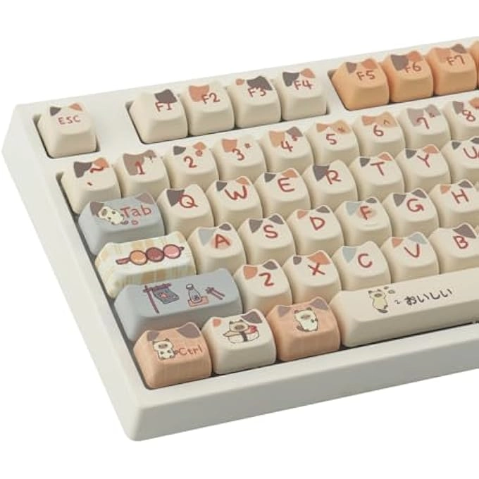 PBT KEYCAPS - 140 Keys Pink MAO Profile