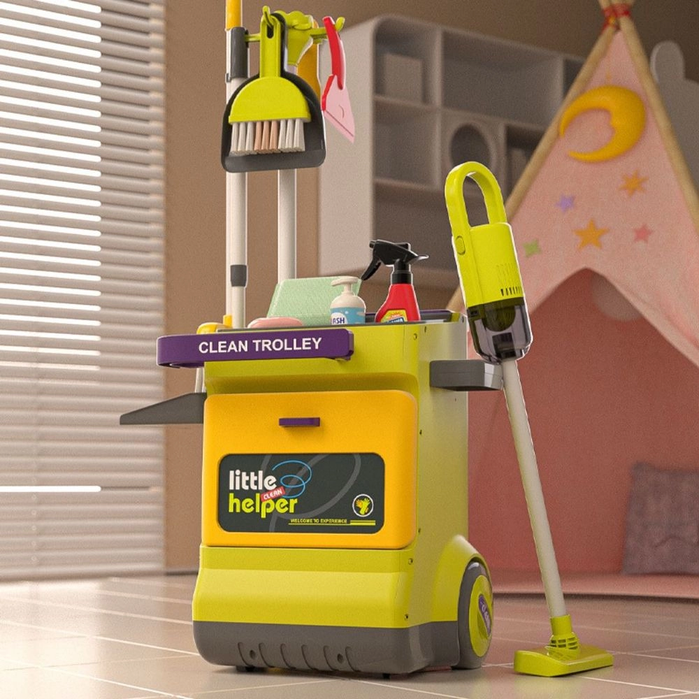 Cleaning Cart Kit - Suitable for 3 years and above 26 Pcs